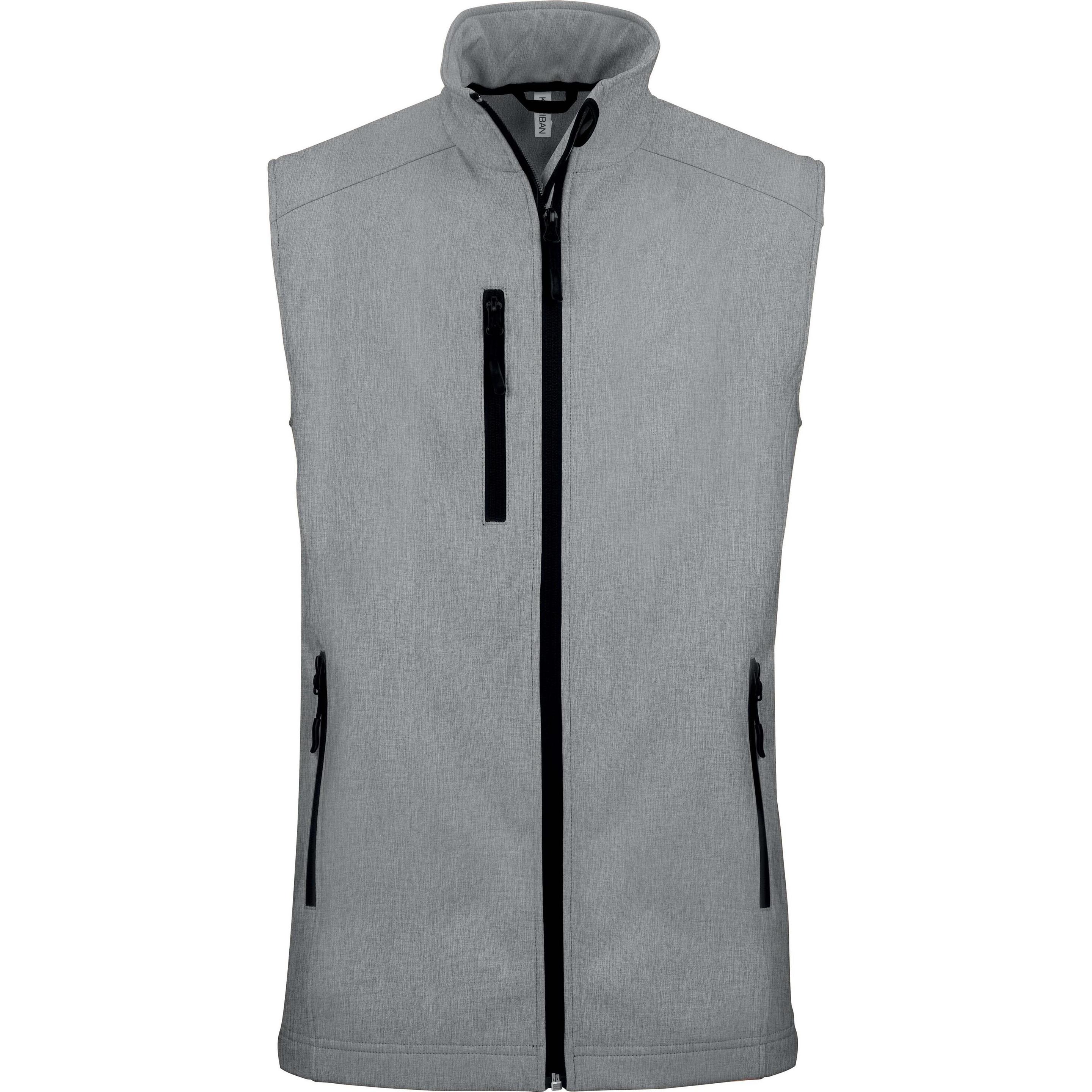 Kariban, Herren, Jacke, Ärmellose Softshell-Jacke (3XL), Grau, 3XL