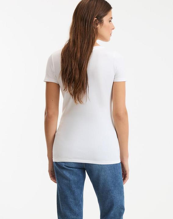 Produktbild La Redoute Collections T-Shirt mit rundem Ausschnitt (XS)