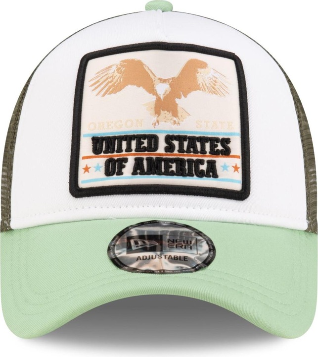 Produktbild New Era Adjustable A-Frame Trucker Cap - USA EAGLE