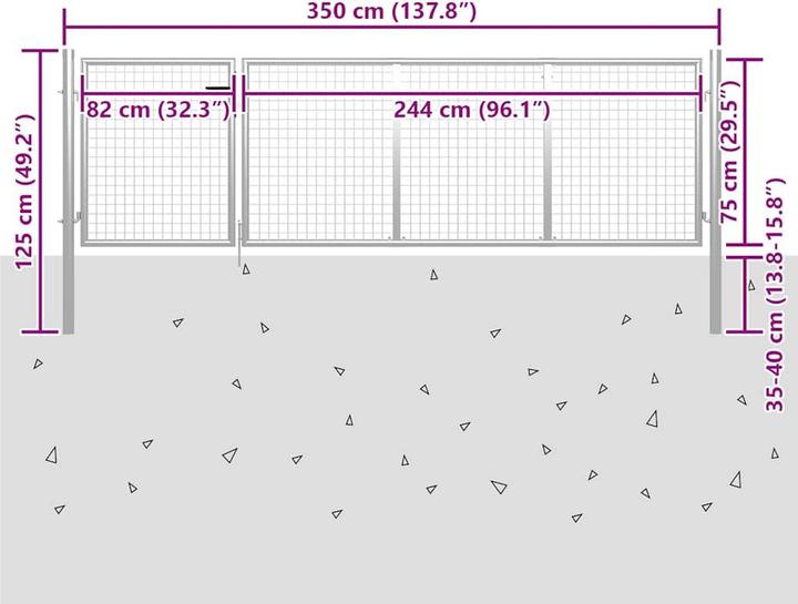 Produktbild vidaXL Gartentor