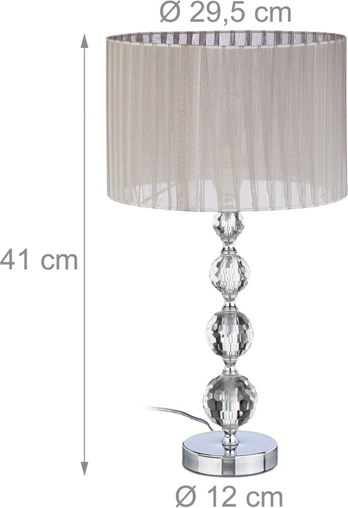 Actual product image Relaxdays Bedside lamp (E27)