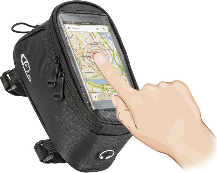 Image du produit tectake Étui a vélo pour Smartphone pour cadre de vélo (2.10 l, Sacoche de cadre)