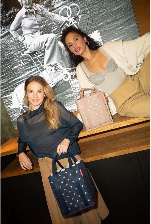 Produktbild reisenthel bottlebag metallic dots blue