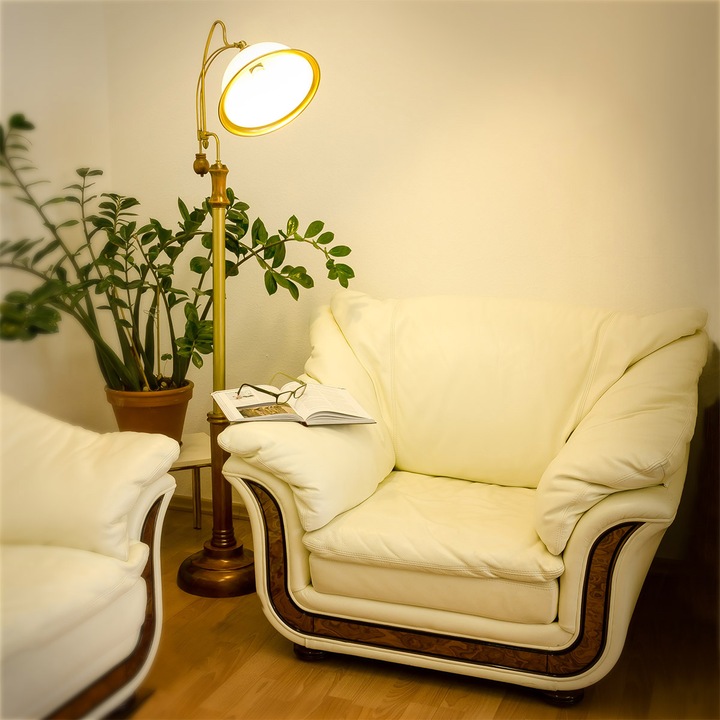 Actual product image Relaxdays Floor Lamp Art Nouveau (E27)