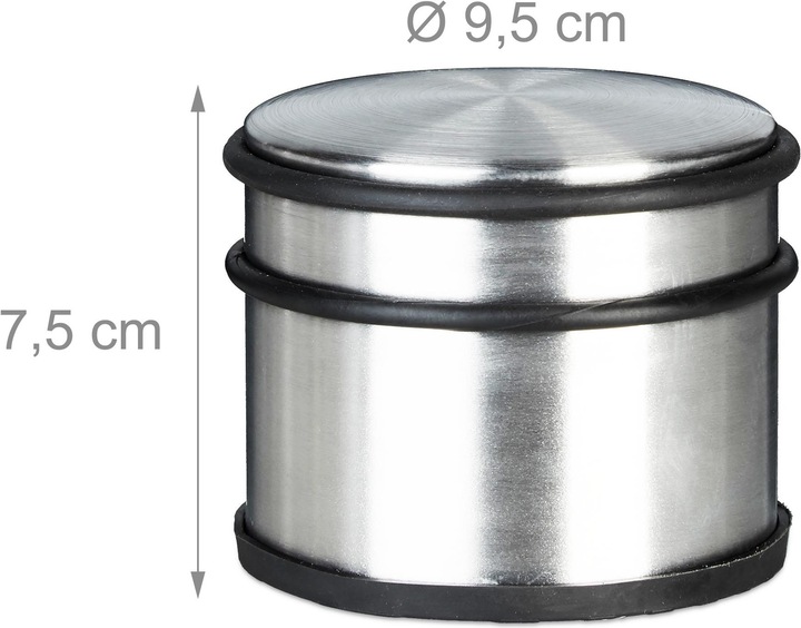 Actual product image Relaxdays Stainless steel (1 Piece, 9.5 x 9.5 x 7.5 cm)