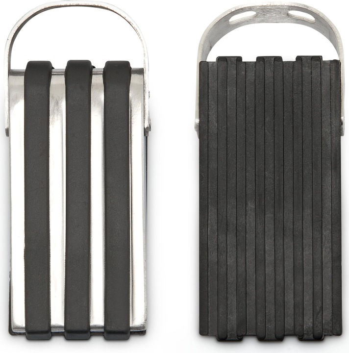 Actual product image Relaxdays Doorstop stainless steel (2 Piece, 5 x 12.5 x 4 cm)