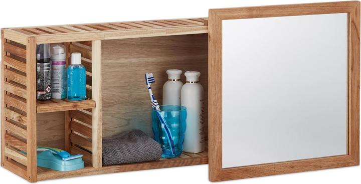Actual product image Relaxdays Shelf with mirror (80 x 17 x 30 cm)