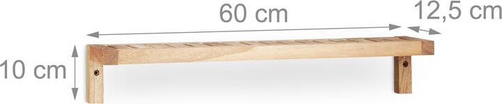 Actual product image Relaxdays Walnut (60 x 12 x 10 cm)