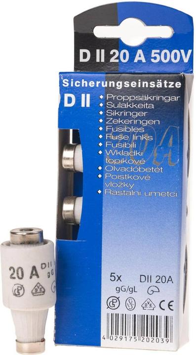 Schönenberger Sicherungseinsätze DT II 20A (20 A)