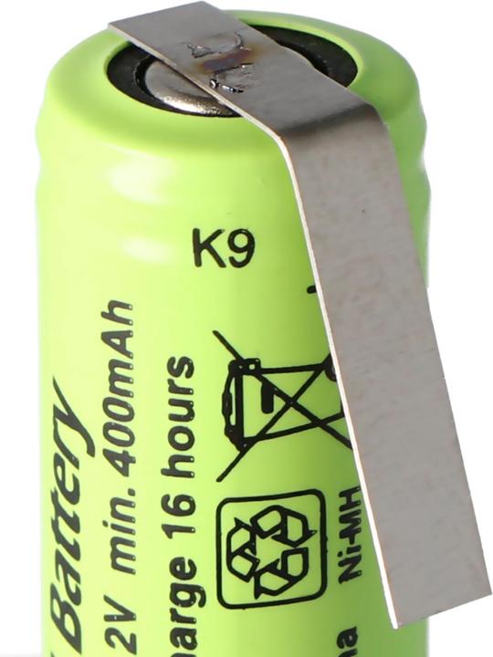 Actual product image GP Batteries Akku GP40AAAM, Size 2/3AAA mit Lötfahne Z-Form (1 pcs., 2/3 AAA)
