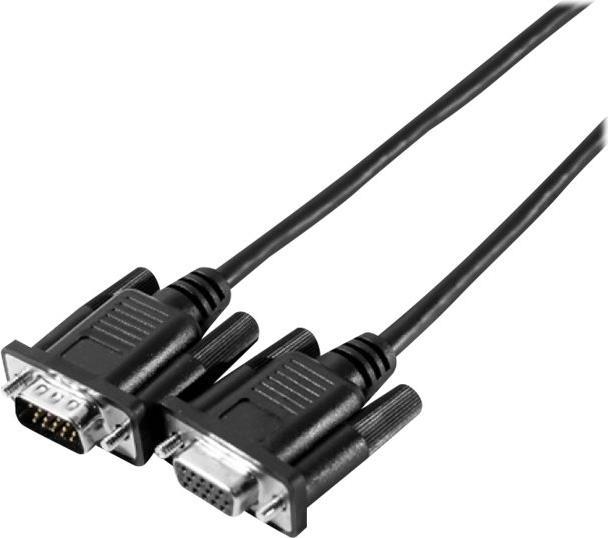 Image du produit Exertis Connect Câble moniteur SVGA "Eco", 15 broches HD D-Sub St./Bu., 2.0 m, noir Câble moniteur bon marché pour (1.80 m, VGA)