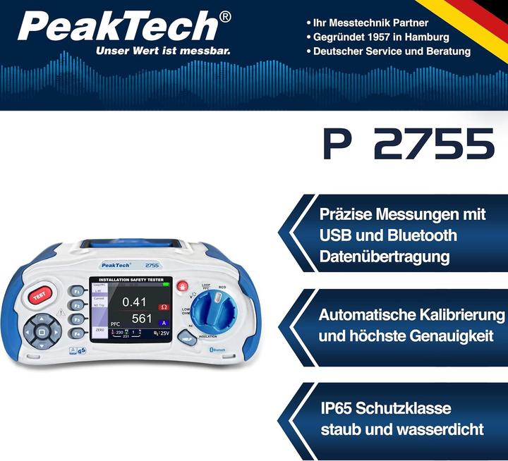 Produktbild Peaktech P 2755 Installationstester
