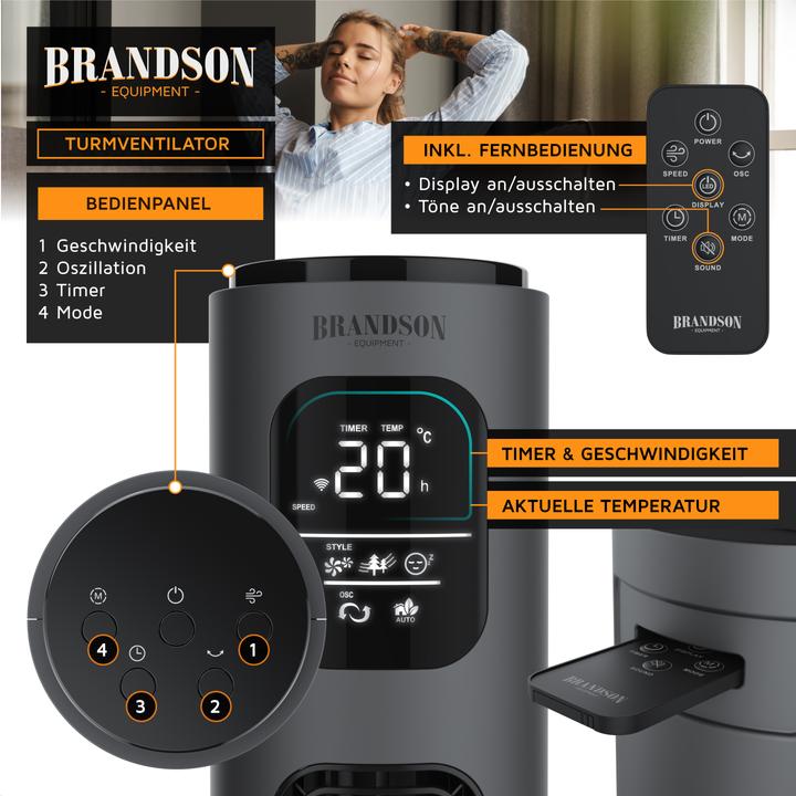 Produktbild Brandson Turmventilator (52 dB)
