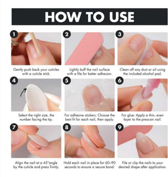 Actual product image MoYou London Soft Gel Press-Ons (Artificial nails, Timeless Tips)