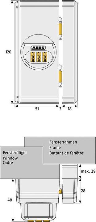 Actual product image Abus FTS106 B EK