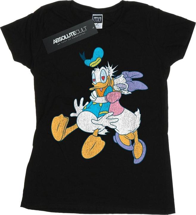 Immagine prodotto Disney Donald And Daisy Duck Kiss Maglietta Donna (XXL)