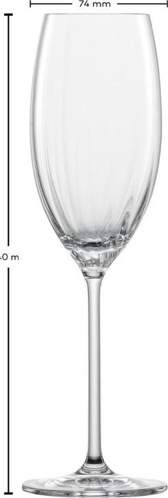 Produktbild Zwiesel Champagnerkelch Prizma 288ml H24cm Ø7,4cm (28.80 cl, 1 Glas, Sektgläser)