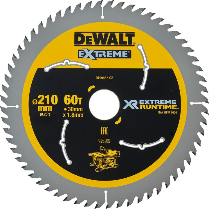 Immagine prodotto DeWalt Xtreme Runtime 210mm x 30mm 60T CSB