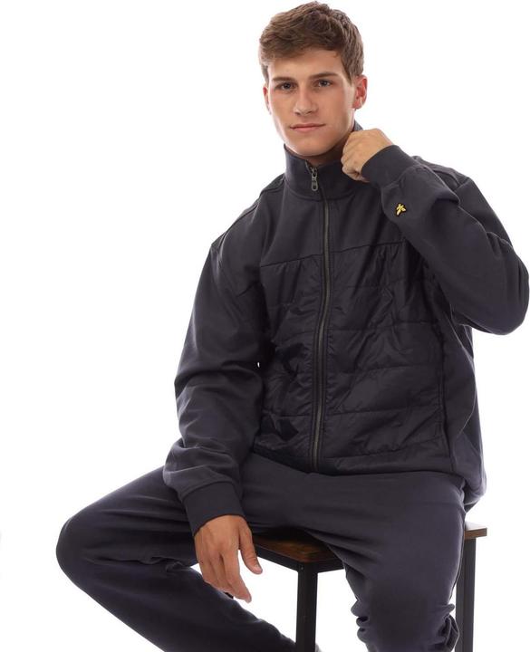 Actual product image Lyle and Scott Mens Hybrid Interlock Panelled Bomber Jacket (3XL)