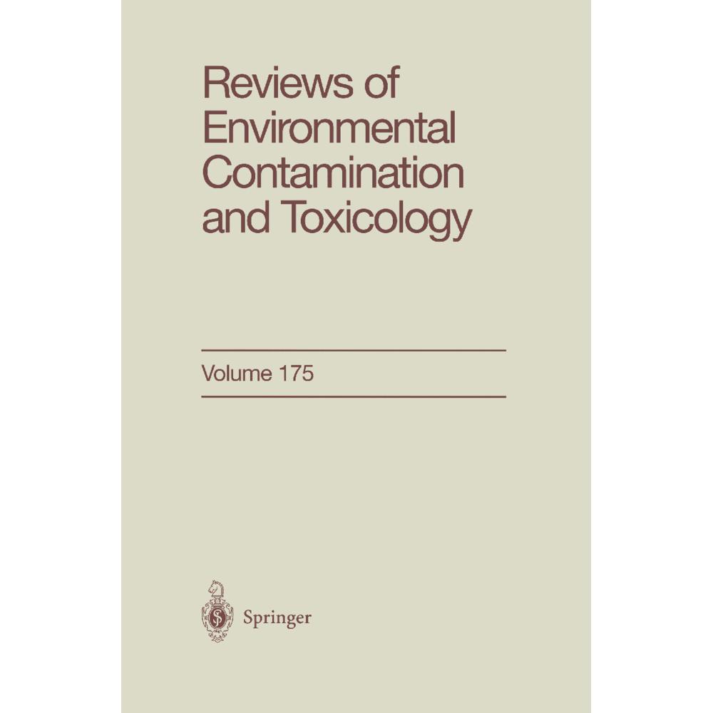 Reviews of Environmental Contamination and Toxicology 175, Fachbücher