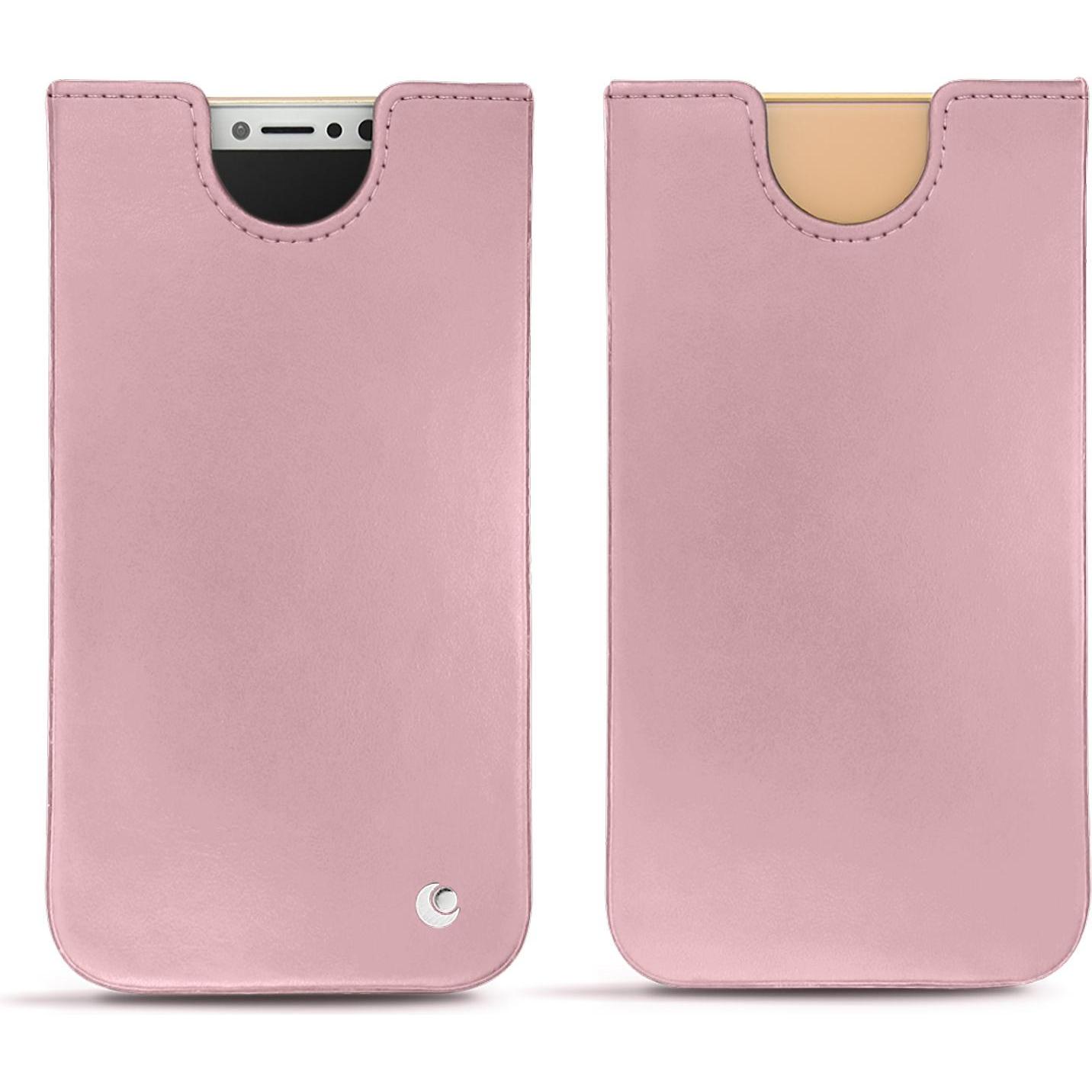 Noreve Lederschutzhülle (Apple iPhone X), Smartphone Hülle, Rosa