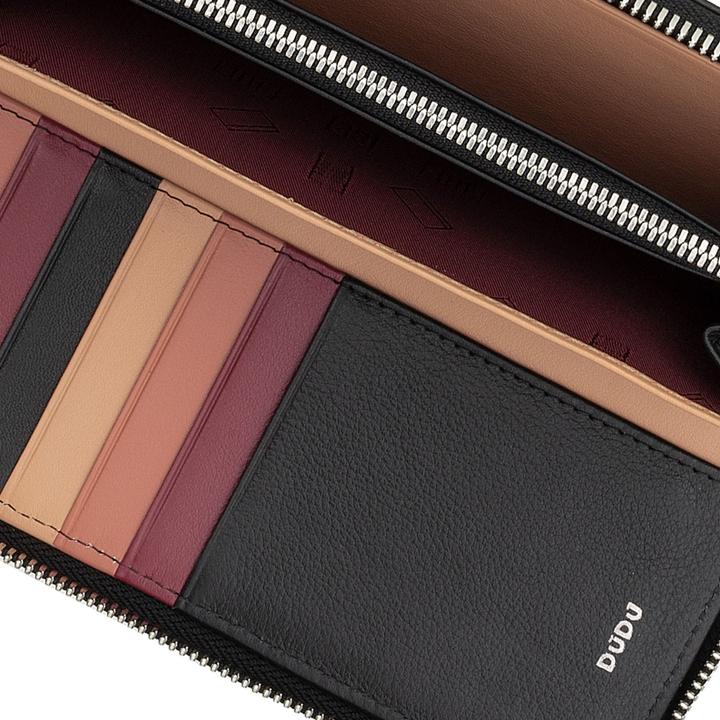 Actual product image Dudu Wallet RFID protection leather 20 cm