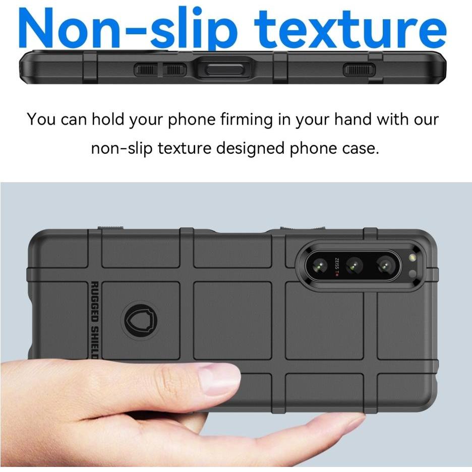 Thumbnail - Screenguard Sony Xperia 5 IV Rugged Shield Hülle (Sony Xperia 5 IV), Smartphone Hülle, Schwarz