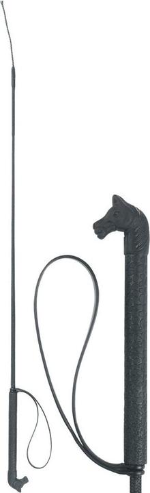 Produktbild Kerbl Reitgerte 90cm, m. Kunststoff- Griff in Pferdekopf-Form