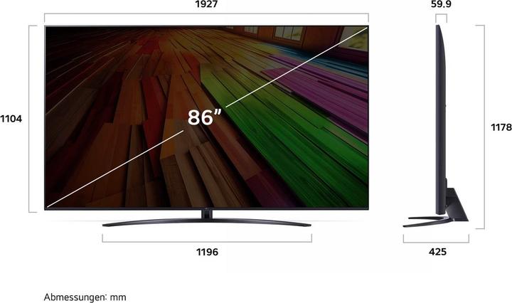 Produktbild LG 86UT81006LA.API (86", UT81, LED, 4K, 2024)