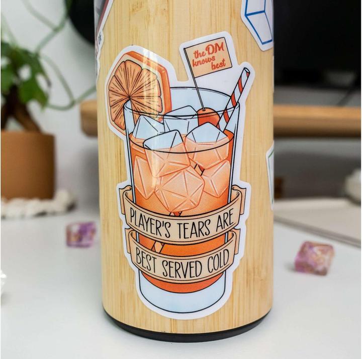 Actual product image Glass Staff Player's Tears Sticker Orange, Detailfarbe: Orange