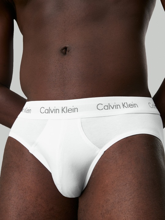 Produktbild Calvin Klein Slip "Cotton Stretch" Weiss (S, 3er Pack)