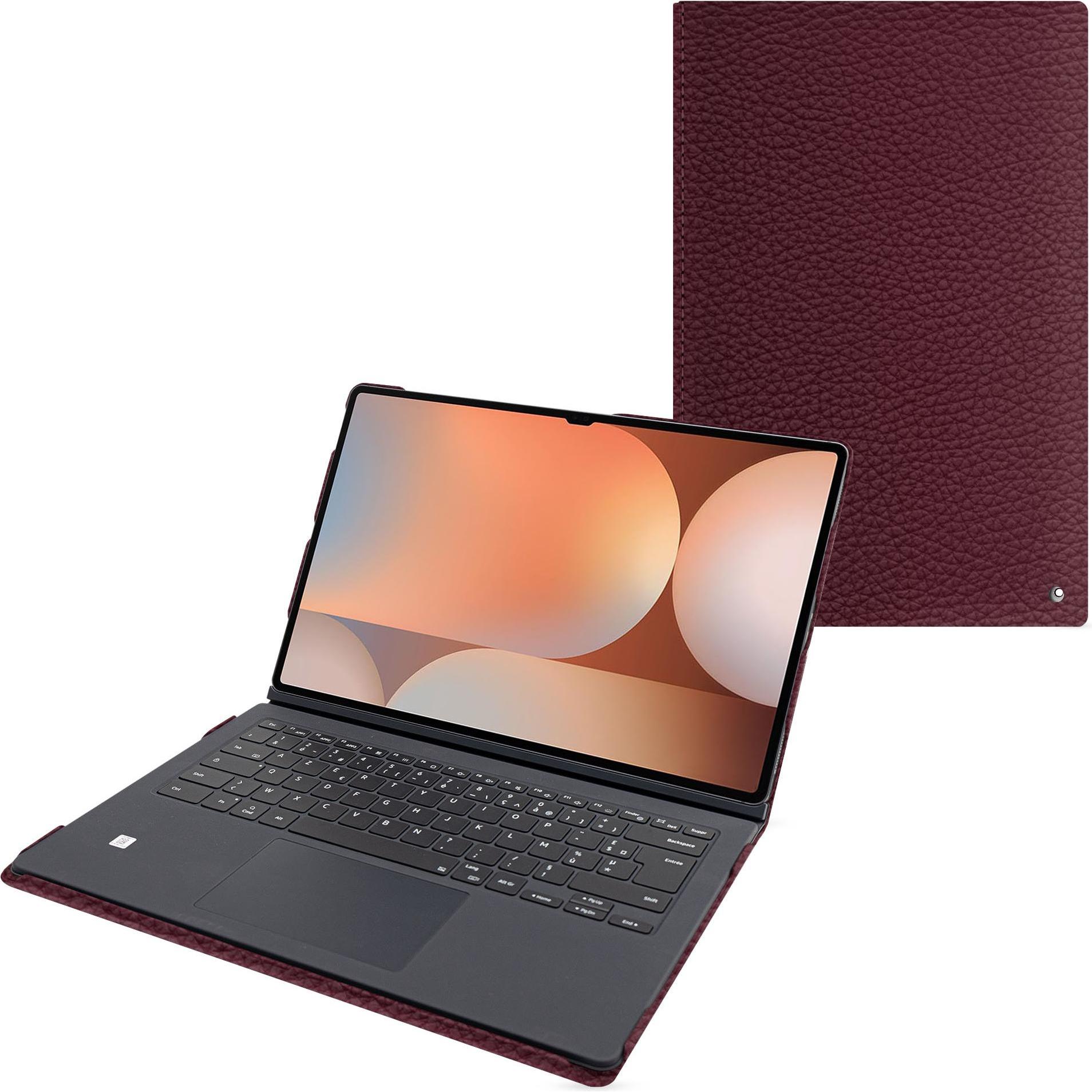 Noreve Samsung Galaxy Tab S10 Ultra Ledertasche kompatibel Book Cover Keyboard (Galaxy Tab S10 Ultra), Tablet Hülle, Vio...