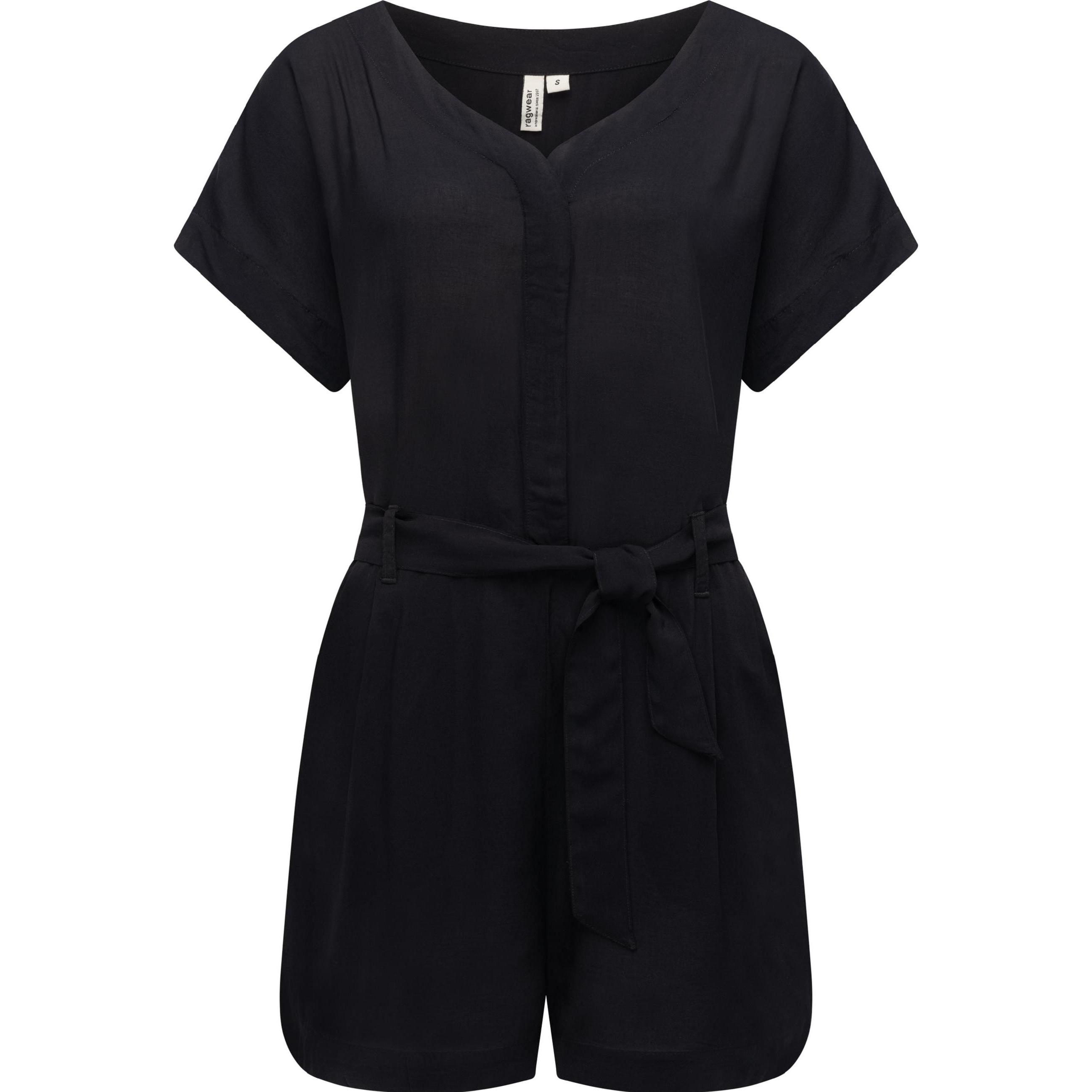 Ragwear, Damen, Jumpsuit, Salwin Solid, Schwarz, (XL)