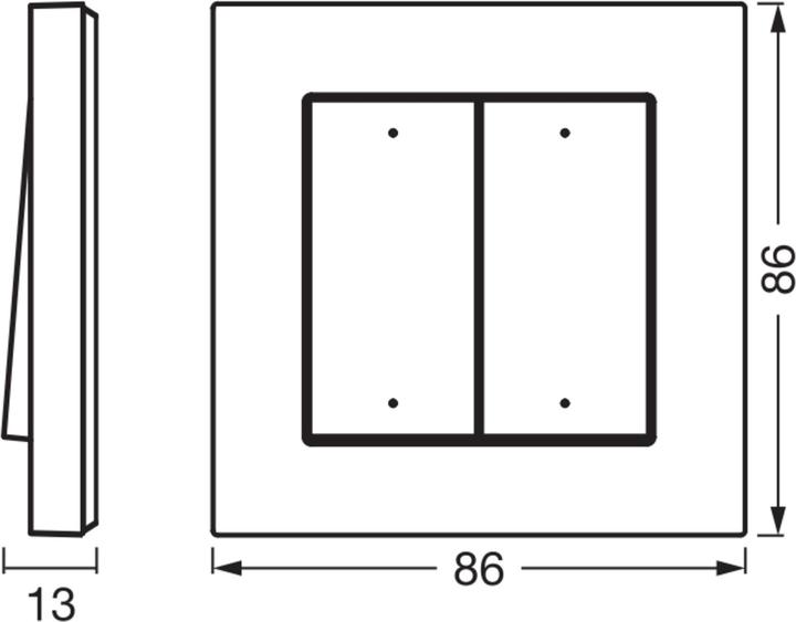 Image du produit Osram SMART+ WIFI REMOTE WALL SWITCH 4 Button