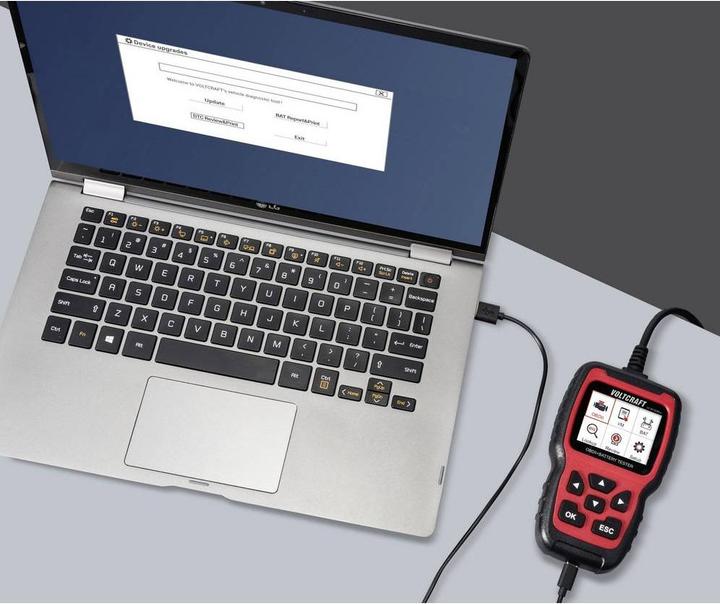 Actual product image Voltcraft VC-BT300Pro OBD II Diagnosetool mit Batterieprüfung VC-16740120