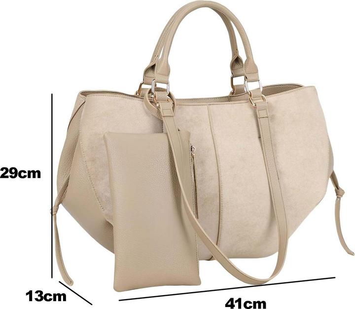 Immagine prodotto Gallantry Damen Shopper Materialmix mit Pochette
