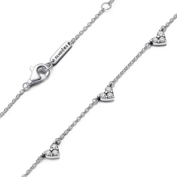 Immagine prodotto Pandora Collana con cuore a tripla pietra (Argento 925, 45 cm)