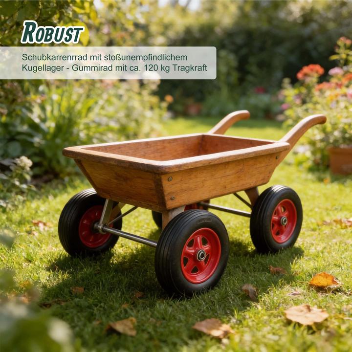 Produktbild Relaxdays 2x Schubkarrenrad