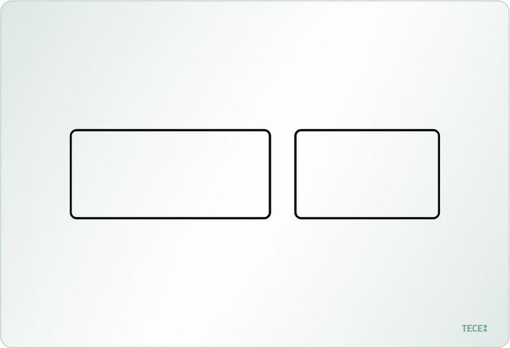 TECE TECEsolid WC-Betätigungsplatte für Zweimengentechnik (weiss matt)