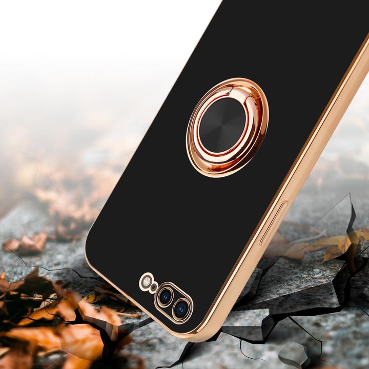 Actual product image Cadorabo Case for Apple iPhone 7 PLUS / 7S PLUS / 8 PLUS in TPU with camera protection and ring LM089 Style (Apple iPhone 7 Plus, Apple iPhone 7s Plus)