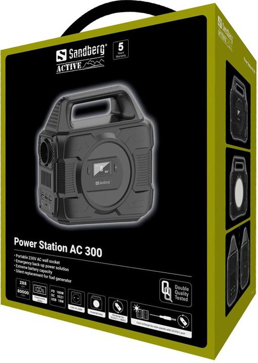 Image du produit Sandberg Power Station 300 (296 Wh, 2.90 kg)
