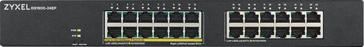 Actual product image Zyxel GS1900-24EP, 24-PORT GBE L2, 12 PORT POE SMART SWITCH (24 Ports)