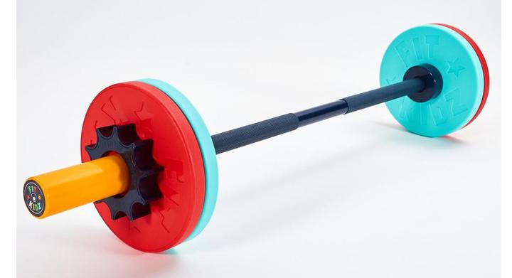 Produktbild Fitkidz Barbell & Bumper Plate Set (4 x 2.5 kg)