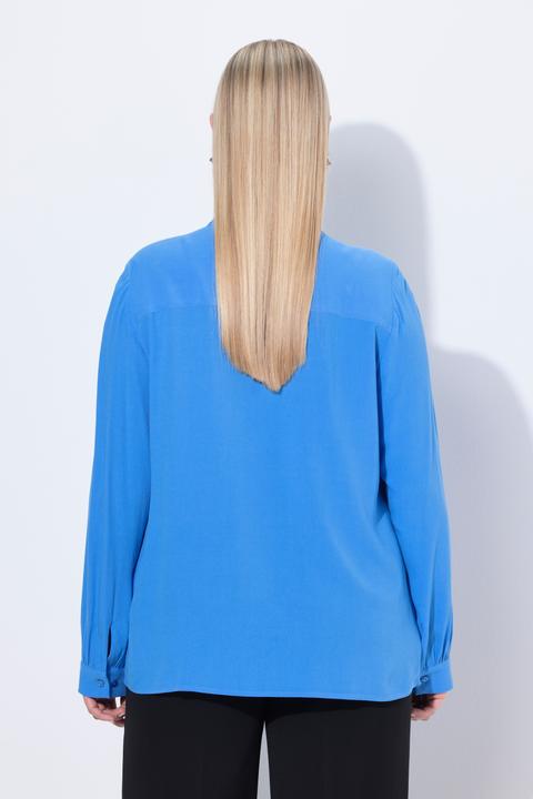 Image du produit Ulla Popken Blouse à manches longues avec châle intégré (42, 44)