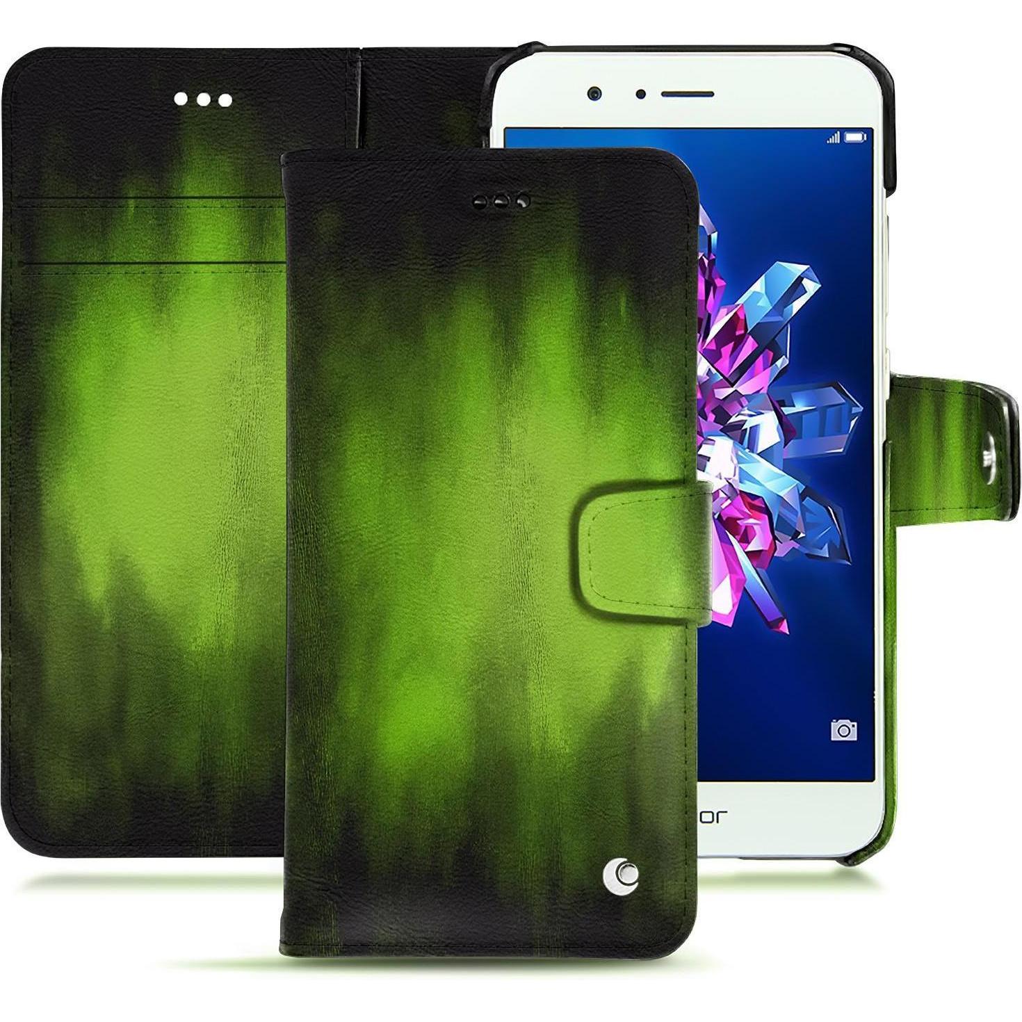 Noreve Lederschutzhülle Wallet (Honor 8 Pro), Smartphone Hülle, Grün