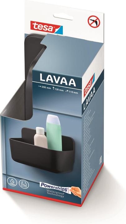 Produktbild tesa LAVAA Duschkorb, klein inkl. Klebelösung ohne Bohren