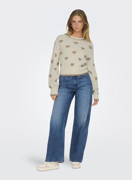 Immagine prodotto JdY Knit Fit Scollo rotondo Polsini a coste Pullover Maglione lavorato a maglia (XL)