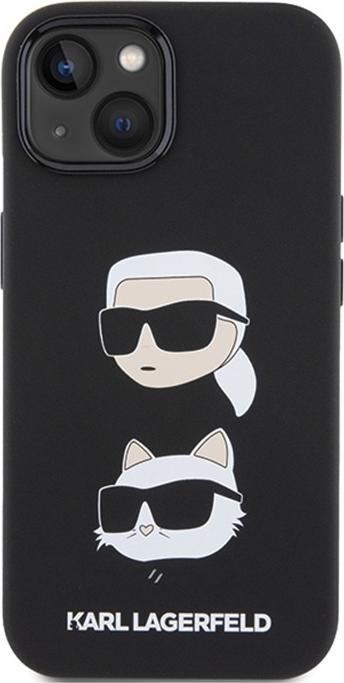Produktbild Karl Lagerfeld KLHCP15MSDHKCNK iPhone 15 Plus 6.7" czarny/black Silicone Karl&Choupette Head (Apple iPhone 15 Plus)