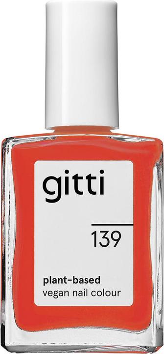 Actual product image Gitti no. 139 Nail Polish Fiery Orange Red (Fiery Orange Red, Colour paint)
