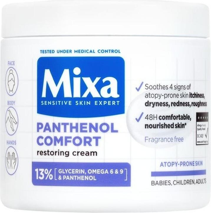 Mixa Panthenol Comfort Restoring Cream (Körpercreme, 400 ml)
